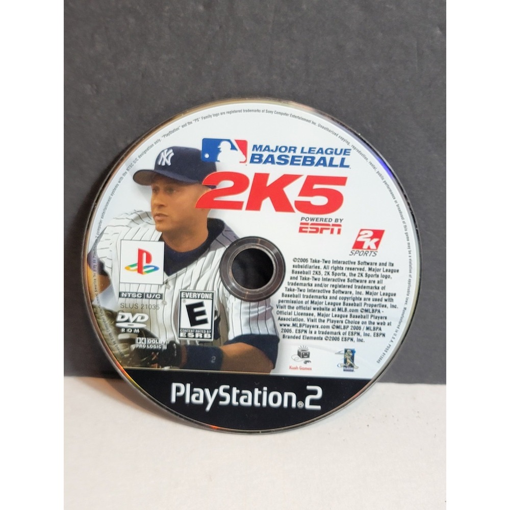 Major League Baseball 2K5 PS2 Playstation 2 Disk Only Tested & Working